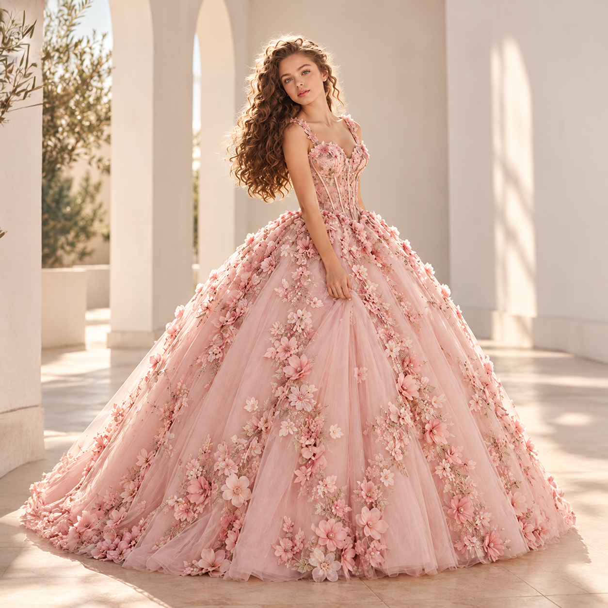 Detalle editorial del vestido